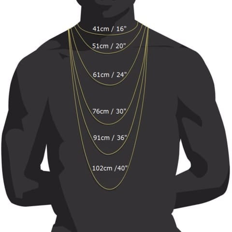 Flat Rectangle Link Chain Necklace in Gold